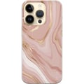 Miniatyrbillede 1 af 3: Kompatibel Mobilcover til Apple iPhone 15 Pro Marmor Lyserød