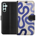 Miniatyrbild 1 av 3: Kompatibelt Plånboksfodral till Samsung Galaxy A34 Calm Waves