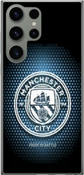 Pikkukuva 1 / 3: Yhteensopiva Puhelinkuori Samsung Galaxy S23 Ultra Manchester City jalkapallo Erling Haaland sininen seuradesign kuvitus