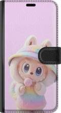 Pikkukuva 3 / 3: Yhteensopiva Lompakkokotelo Samsung Galaxy A13 Rainbow Bunny Cutie – suloinen pastellisävyinen kuva, jossa söpö hahmo hupparissa