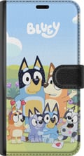 Pikkukuva 3 / 3: Yhteensopiva Lompakkokotelo Samsung Galaxy A32 5G Bluey puhelinkotelo koko perheen kanssa värikkäässä suunnittelussa