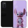 Miniatyrbilde 1 av 2: Kompatibelt Lommeboketui til Samsung Galaxy A03s Rosa Stitch-figur med kawaiimotiv i lilla pastellfarger, søt og sjarmerende for elskere av søte kara
