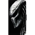 Miniatyrbilde 3 av 3: Kompatibelt Lommeboketui til OnePlus 9 Pro Dramatisk illustrasjon av en Predator-maske med metalliske teksturer, skygger og detaljer som forsterker d