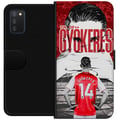 Miniatyrbilde 1 av 2: Kompatibelt Lommeboketui til Samsung Galaxy A03s Viktor Gyökeres Arsenal-illustrasjon – Fotballkunst med draktnummer 14