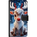 Miniatyrbillede 3 af 3: Kompatibel Tegnebogsetui til Xiaomi 12 Pro Sød rensdyr vinter julemotiv kawaii rensdyr sne lys lys magisk jul sød højtid plakat