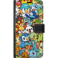 Miniatyrbilde 3 av 3: Kompatibelt Lommeboketui til Apple iPhone 12 Pro Pokémon-design – Pikachu-kollasj i fargerik illustrasjon for samlere