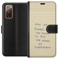 Miniatyrbild 1 av 3: Kompatibelt Plånboksfodral till Samsung Galaxy S20 FE Drömmen om allt vi sparar på skärmen