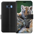 Miniatyrbild 1 av 2: Kompatibelt Plånboksfodral till Samsung Galaxy S8 Tiger