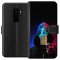 Miniatyrbillede 1 af 3: Kompatibel Tegnebogsetui til Samsung Galaxy S9+ Squid Game plakat Netflix koreansk serie overlevelsesdrama maske kort hætteklædt retrodesign thriller