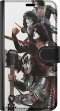 Miniatyrbilde 2 av 3: Kompatibelt Lommeboketui til Motorola Moto G24 Kiss Hardrock Klassisk Rock Band Musikk