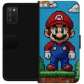 Miniatyrbilde 1 av 2: Kompatibelt Lommeboketui til Samsung Galaxy A03s Nintendo Super Mario plakat retro gaming 8bit pikselkunst spill klassisk spillhelt veggmaleri design