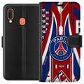Miniatyrbillede 1 af 2: Kompatibel Tegnebogsetui til Samsung Galaxy A20e Liverpool FC fodbold Mohamed Salah rød Adidas-inspireret design