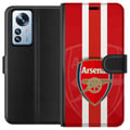 Miniatyrbild 1 av 3: Kompatibelt Plånboksfodral till Xiaomi 12 Pro Arsenal logga med rödvit bakgrund klassisk fotballdesign för klubbens riktiga fans