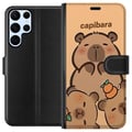 Pikkukuva 1 / 3: Yhteensopiva Lompakkokotelo Samsung Galaxy S22 Ultra 5G Capybara kawaii söpö figuuri keräilyesine