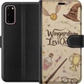 Pikkukuva 1 / 3: Yhteensopiva Lompakkokotelo Samsung Galaxy S20 Harry Potter Wingardium Leviosa -kuvitus – maaginen Harry Potter -teema, jossa on taikasauva, sieppi j