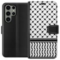 Miniatyrbilde 1 av 3: Kompatibelt Lommeboketui til Samsung Galaxy S23 Ultra Keffiyeh mønster