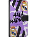 Miniatyrbild 3 av 3: Kompatibelt Plånboksfodral till Google Pixel 10 Lila Hala Madrid design med klubbemblem och kraftfull sportgrafik perfekt för fotbollsfans som älskar