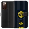 Miniatyrbild 1 av 3: Kompatibelt Plånboksfodral till Samsung Galaxy S20 FE Manchester United poster Adidas crest fotboll klubb Premier League logo gul svart retro design