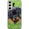 Miniatyrbild 1 av 3: Kompatibelt Mobilskal till Samsung Galaxy S23+ Rottweilervalp med stora ögon mjuka färger och tydliga detaljer naturinspirerad och charmig hunddesign