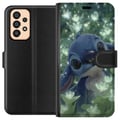 Pikkukuva 1 / 3: Yhteensopiva Lompakkokotelo Samsung Galaxy A33 5G Disney Stitch kawaii-hahmo kukalla