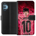 Miniatyrbilde 1 av 3: Kompatibelt Lommeboketui til Samsung Galaxy A32 5G Messi Fotboll Barcelona Argentina Motiv Legendarisk Spelare