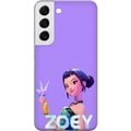Miniatyrbilde 1 av 3: Kompatibelt Mobildeksel til Samsung Galaxy S22 5G Kpop Demonjegere Zoey Krystallvåpen Mystisk glød Idolestetikk