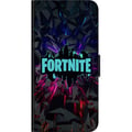 Miniatyrbilde 2 av 2: Kompatibelt Lommeboketui til Samsung Galaxy A03s Spillinspirert abstrakt logo i neon med eksploderende former og dynamisk energi