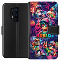 Miniatyrbillede 1 af 3: Kompatibel Tegnebogsetui til OnePlus 8 Pro Farverig Roblox-spilgruppe med hovedtelefoner og neonfarver til børn og spilinteresserede