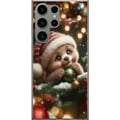 Miniatyrbild 1 av 3: Kompatibelt Mobilskal till Samsung Galaxy S23 Ultra Julsovbjörn kulor söt björn cosy lights christmas kawaii warm holiday cute winter poster
