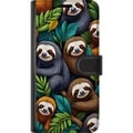 Pikkukuva 3 / 3: Yhteensopiva Lompakkokotelo Apple iPhone 12 mini Sengångarstil - rentoutunut muotoilu söpöllä laiskiaalla