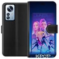 Miniatyrbillede 1 af 3: Kompatibel Tegnebogsetui til Xiaomi 12 Pro KPop Demon Hunters 2 HuntrX futuristisk KPop-motiv med scene og stærk energi