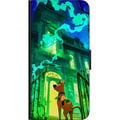 Miniatyrbild 3 av 3: Kompatibelt Plånboksfodral till OnePlus 9 Pro Scooby Doo haunted house poster cartoon mystery hund ghost green spooky Halloween retro series art