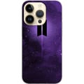 Miniatyrbillede 1 af 3: Kompatibel Mobilcover til Apple iPhone 14 Pro BTS kpop-logo lilla galakse plakat rumdesign koreansk band ARMY-symbol stjernehimmel musik fan art