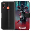 Miniatyrbillede 1 af 2: Kompatibel Tegnebogsetui til Samsung Galaxy A20e Fremmede Ting Monster