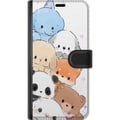Pikkukuva 3 / 3: Yhteensopiva Lompakkokotelo Apple iPhone 12 mini Suloinen pino kawaii-eläimiä pastelliväreissä, viehättävä luonnosteltu kuvitus, täydellinen sinulle,