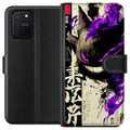 Miniatyrbild 1 av 3: Kompatibelt Plånboksfodral till Samsung Galaxy S10 Lite Shadow Spirit mörk japansk kalligrafi design med lila eld brush strokes och kraftfull energi