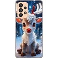 Miniatyrbilde 1 av 3: Kompatibelt Mobildeksel til Samsung Galaxy A53 5G Søt reinsdyr vinter julemotiv kawaii reinsdyr snø lys lys magisk jul søt høytid plakat