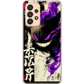 Miniatyrbillede 1 af 3: Kompatibel Mobilcover til Samsung Galaxy A33 5G Shadow Spirit mørkt japansk kalligrafidesign med lilla ildpenselstrøg og kraftfuld energi