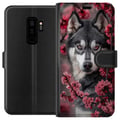 Miniatyrbillede 1 af 3: Kompatibel Tegnebogsetui til Samsung Galaxy S9+ Ulv Røde øjne Dyr Fantasy Mørk