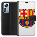 Miniatyrbild 1 av 3: Kompatibelt Plånboksfodral till Xiaomi 12 Pro FC Barcelona Emblem Fotboll Katalonien Blå Röd Klubblogo
