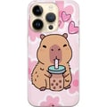 Miniatyrbilde 1 av 3: Kompatibelt Mobildeksel til Apple iPhone 14 Pro Kawaii Capybara Hjerteanime Stil Søt Design Dyretema TikTok Populær Gave Jente
