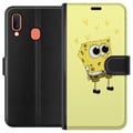 Miniatyrbillede 1 af 2: Kompatibel Tegnebogsetui til Samsung Galaxy A20e SvampeBob Firkant