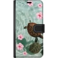 Pikkukuva 3 / 3: Yhteensopiva Lompakkokotelo Samsung Galaxy S23+ Kilpikonnat ja hibiskukset trooppinen kukkia ja vettä sisältävä design rauhallinen lomatunnelma meren