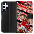 Pikkukuva 1 / 3: Yhteensopiva Lompakkokotelo Samsung Galaxy S22 Ultra 5G Arsenal-kuvitus – Martin Ødegaard jalkapallopaidassa, maalijuhlan design