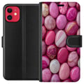 Miniatyrbild 1 av 3: Kompatibelt Plånboksfodral till Apple iPhone 11 Rosa marmor stenar lyxigt pastellmönster med glansig yta perfekt för modern och chic design
