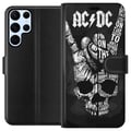 Pikkukuva 1 / 3: Yhteensopiva Lompakkokotelo Samsung Galaxy S22 Ultra 5G ACDC Rockmusiikkibändi Kitara Klassinen