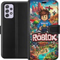 Miniatyrbild 1 av 3: Kompatibelt Plånboksfodral till Samsung Galaxy A52s 5G Roblox-universum med spelkaraktärer actionfyllda äventyr och flygande fordon