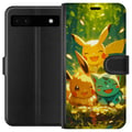 Pikkukuva 1 / 3: Yhteensopiva Lompakkokotelo Google Pixel 6a Pixelmonster pelityyli - värikäs muotoilu retroa rakastaville pelaajille