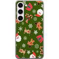 Pikkukuva 1 / 3: Yhteensopiva Puhelinkuori Samsung Galaxy S23 Vihreä Joulukuviointi