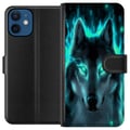 Pikkukuva 1 / 3: Yhteensopiva Lompakkokotelo Apple iPhone 12 mini Susi